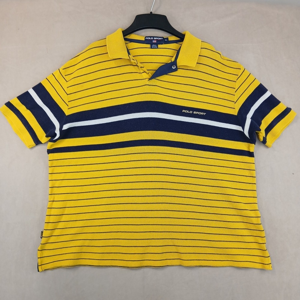 Vintage Polo Sport Ralph Lauren XL Mens Shirt 25x27 90s Retro